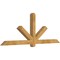 Ekena Millwork Kennewick Rough Sawn Timber Gable Bracket, Western Red Cedar, 84"W x 31"H x 4"D x 4"F, 9/12 Pitch GBW084X31X0404KEN00RWR - alternate 4